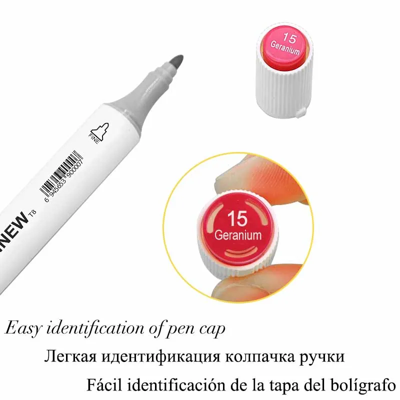 TOUCHNEW 30/80/168 цветов S эскизные Маркеры Набор ручек для рисования двойной наконечник