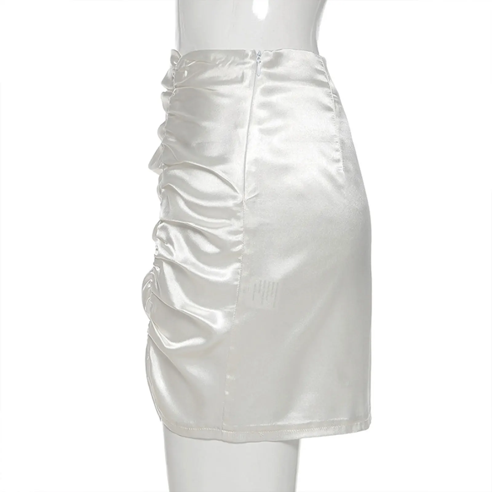 

hirigin Women Fashion Ruched Solid Color Skirt Ladies Female Stylish Skirt for Party Gathering Fashion Skirts For Women 2021