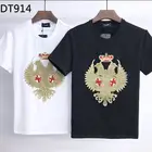 2021 DSQUARED2 хлопковая Футболка с буквенным принтом Топ с коротким рукавом DT914 #