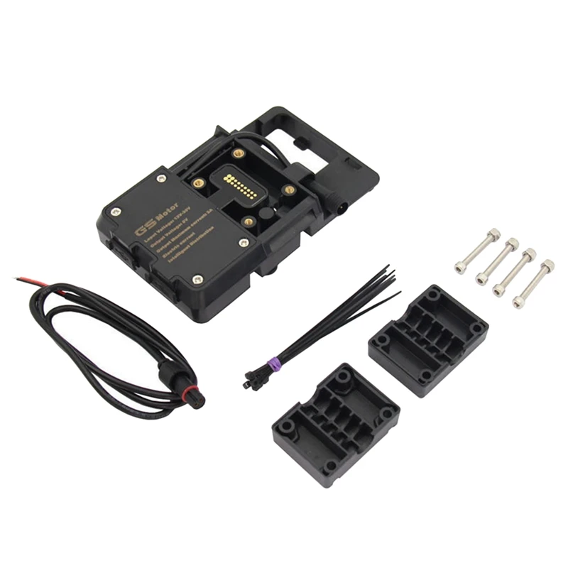 

Motorcycle Navigation Bracket Dual USB Phone Bracket for BMW- R1200GS ADV S1000XR F700GS 800GS