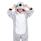 Забавные комбинезоны Koala для детей пижамы с животными Кигуруми для мальчиков и девочек мультяшная Пижама Косплей Костюм для вечеринки цельная Пижама
