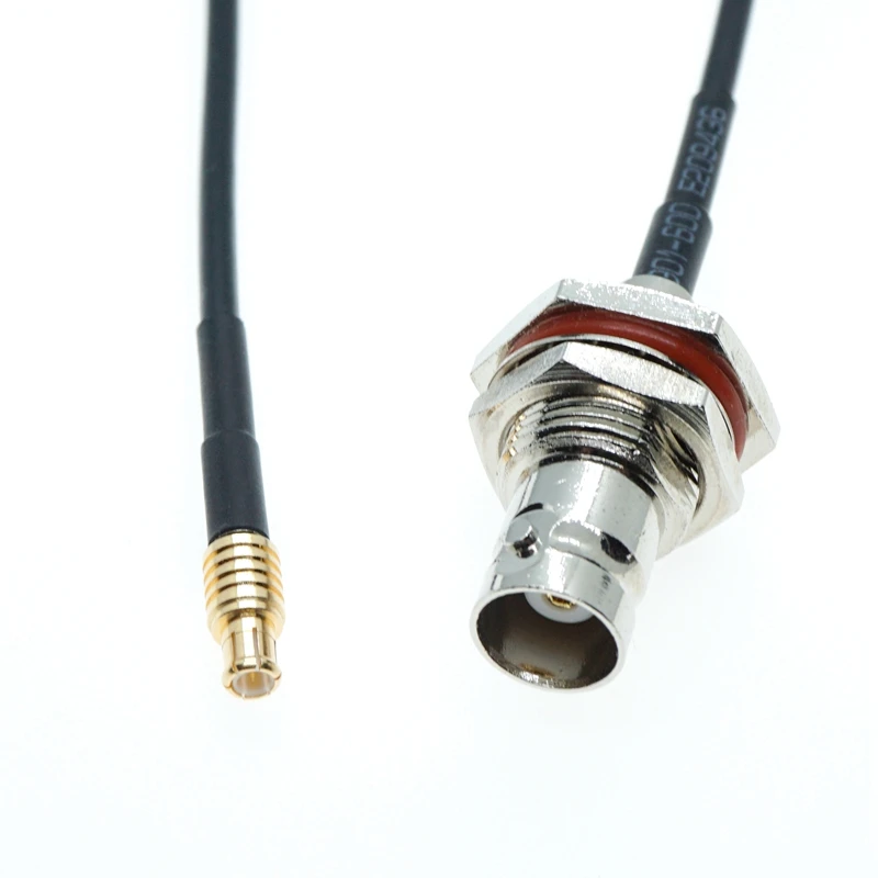 

MCX Male Plug to BNC Female Nut Bulkhead RG174 Coaxial Cable Pigtail Jumper