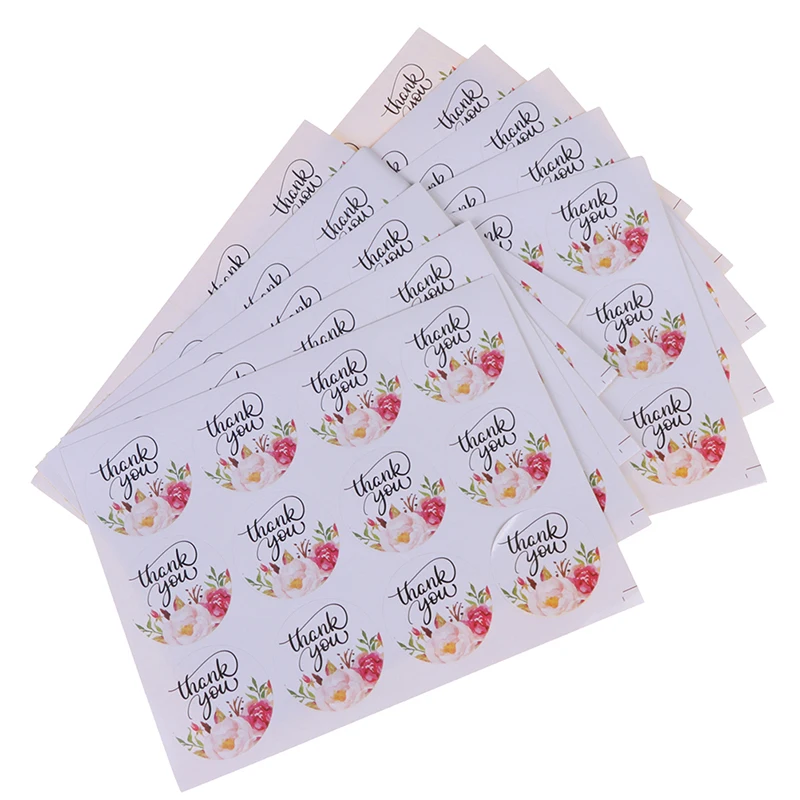 120pcs 16-160 шт спасибо Счастливого Рождества тема запечатывания стикер DIY подарки отправлено выпечки украшения посылка многофункциональная этикетка - Цвет: 120pcs