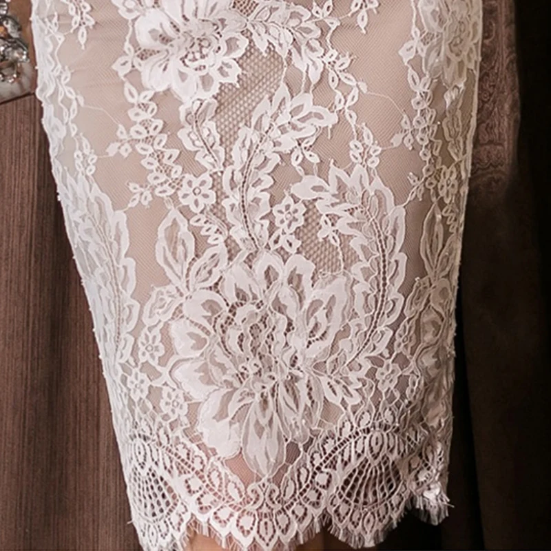 

Woman Spring Lace Pencil Dress Full Sleeve Slim Elegant Dresses for Office Lady Female Knee-length Party Dress