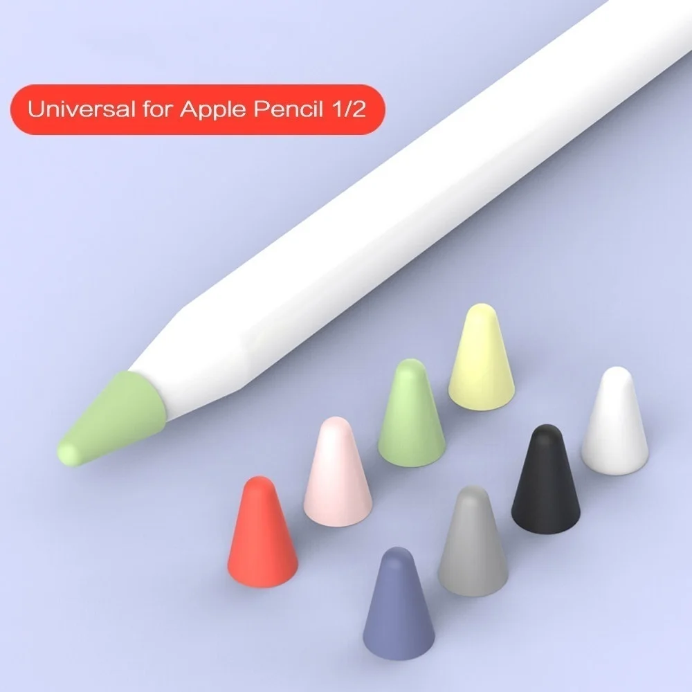 

8pcs Cover Compatible with Apple Pencil 1st and 2nd Generation,Silicone Nibs Cover Replacement for iPad Pencil stylus Pen Nib
