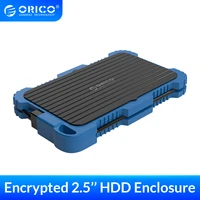 orico encrypted hard drive enclosure 2 5%e2%80%98%e2%80%99 sata to usb3 0 5gpbs hdd case waterproof shockproof dustproof encrypted hdd box