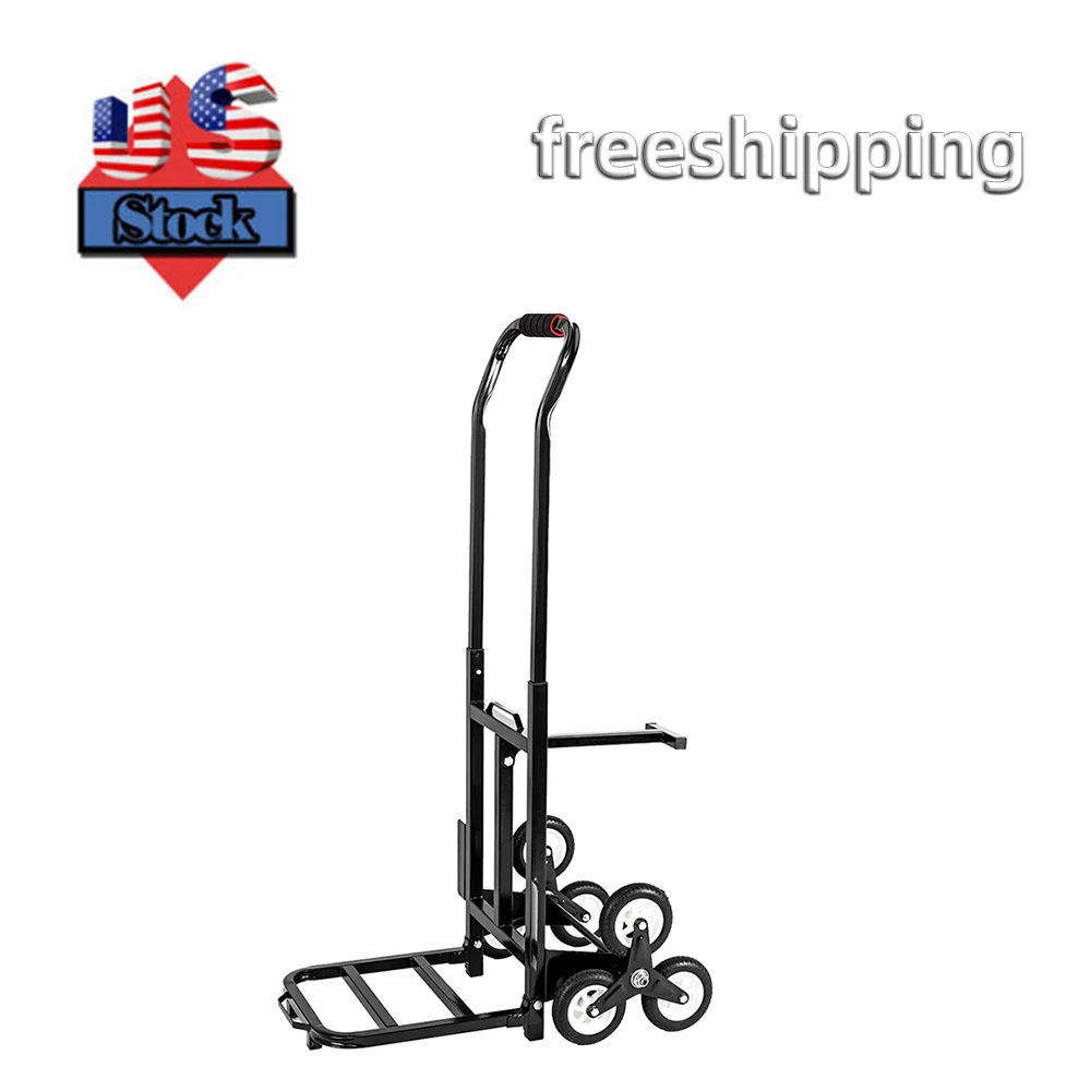 

330lbs Stair Climbing Cart Portable Climbing Hand Truck Trolley for Upstairs Cargo Light Shopping Cart Small Cart
