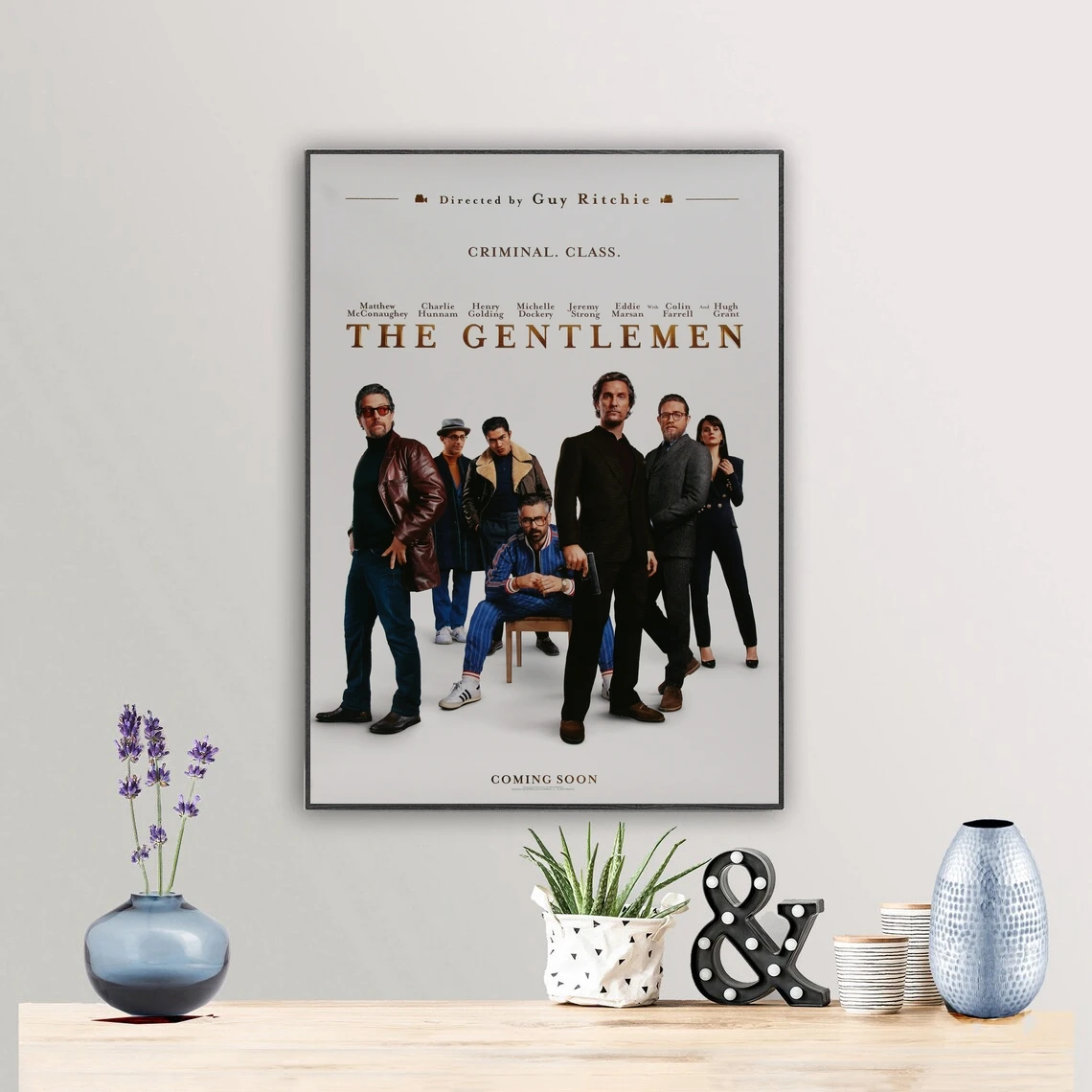

The Gentlemen - 2020 Movie Poster Home Decor Classic Movie Cover Art Photo Canvas Poster Print Wall Painting