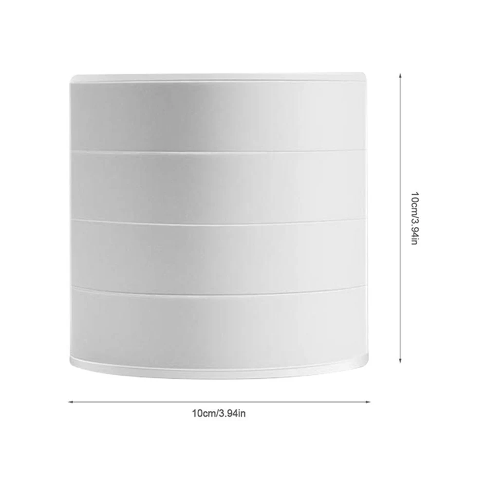 Rotating Jewelry Storage Box Cosmetic Accessories Organize Daily Household Rotated Dust-proof Make up stockpile Lip | Дом и сад