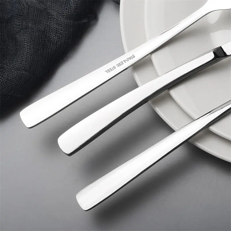 16 шт./компл. набор столовых приборов из нержавеющей стали ложка для мороженого