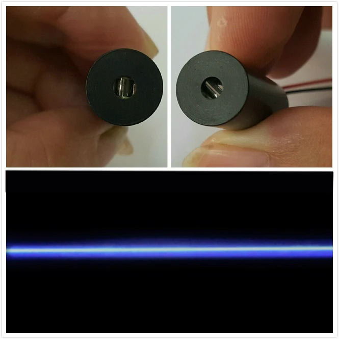 Равномерный линейный лазерный модуль 405 нм 100 мВт сине-фиолетовый светильник