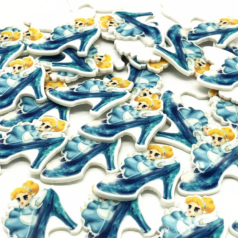 10 шт. украшение принцессы Золушки из мультфильма с плоским основанием кабошон