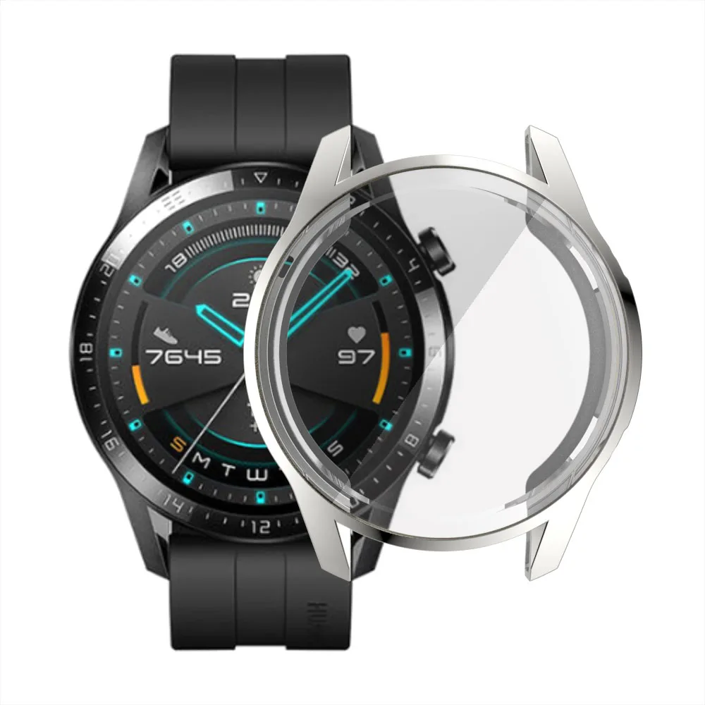 Высококачественный мягкий чехол для часов из ТПУ с защитой экрана Huawei GT 2 46 мм 42