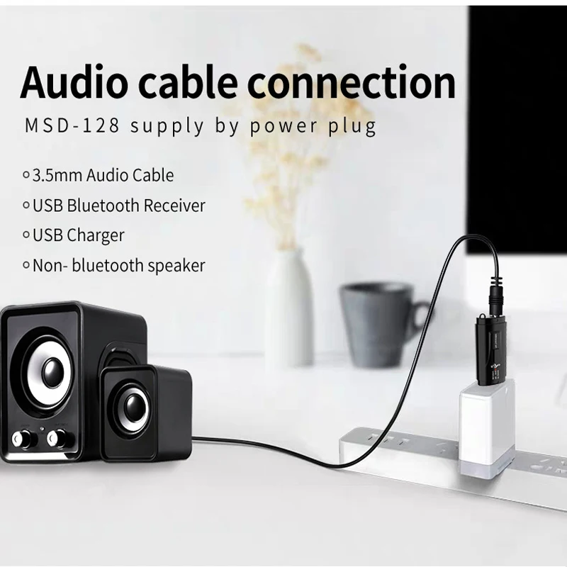 Автомобильный USB Bluetooth 5 0 адаптер беспроводной аудио для Авто гарнитура