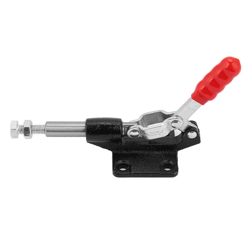 

1pc GH-305-CM Toggle Clamp Metal Horizontal Quick Release Clips Hand Tool Holding Capacity Push Pull Type Tool For Woodworking