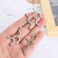 material chemical structure enamel pins wholesale organic chemistry bag brooch lapel pin badge gift for friends drop shipping