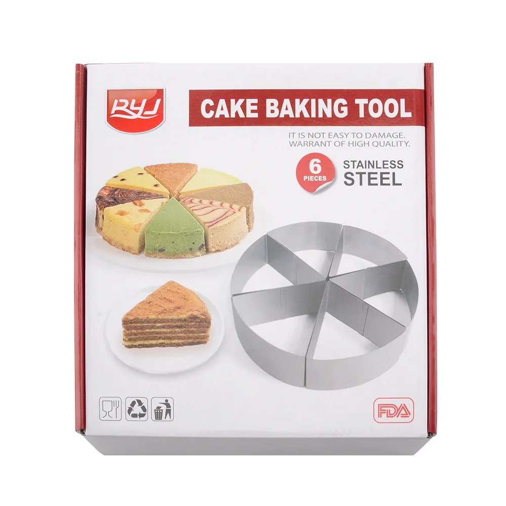 

6pcs Stainless Steel Cookie Biscuit DIY Mold Shape Cutter Baking Mould Tools Candy Cupcake Chocolates