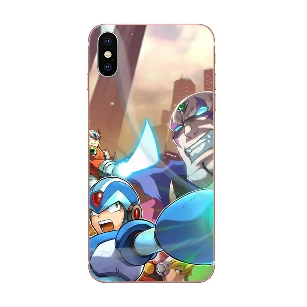 Мягкий чехол из ТПУ для мобильных телефонов с Megaman Мега человек X Черный Galaxy J1 J2 J3