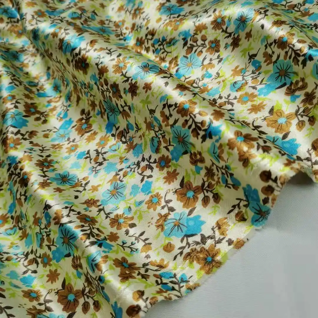 Декоративная ткань с цветочным принтом сатиновая Декор Швейные Ремесло Материал