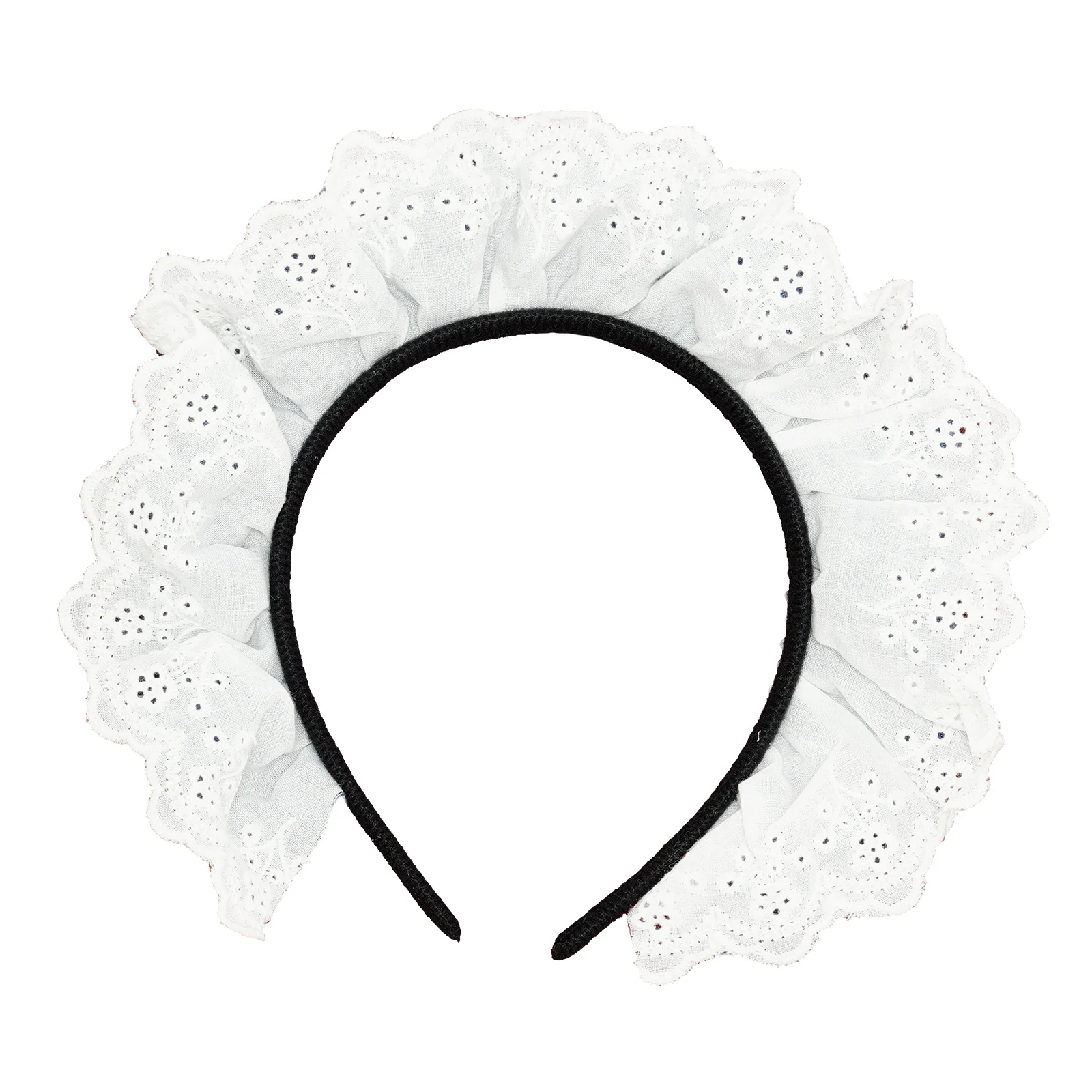 Лоли горничной с лентой и кружевом Одежда для танцев повязка на голову