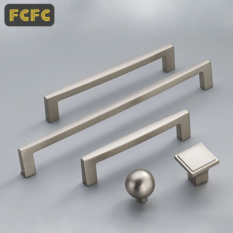 Матовая золотая ручка FCFC для шкафа дверные ручки из твердой латуни кухонного