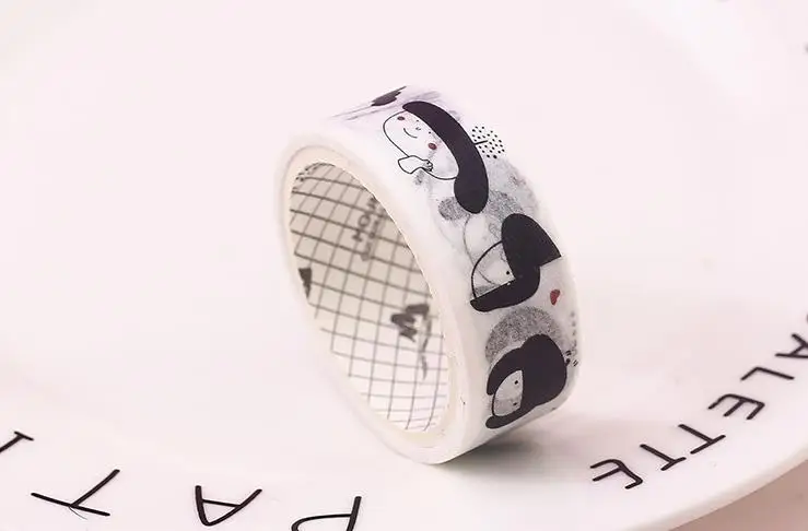 4 шт./упак. Kawaii танцор девушки неделю план васи клейкая лента DIY Скрапбукинг наклейка этикетка маскировки ленты школьные канцелярские принадлежности