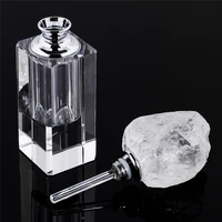 1pcs natural crystal white quartz perfume essential oil smear bottle with natural stone home decor