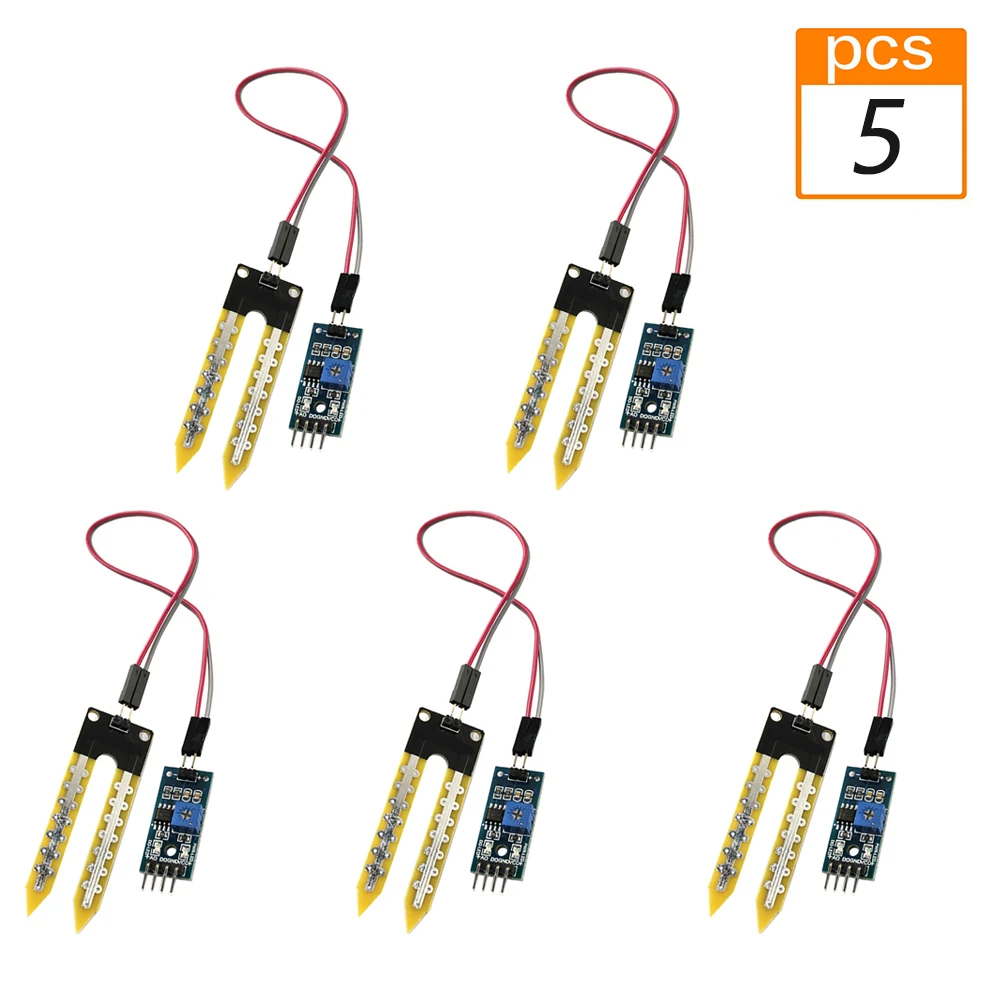 Датчик влажности для Arduino 5 шт. гигрометр почвы модуль автоматическая система