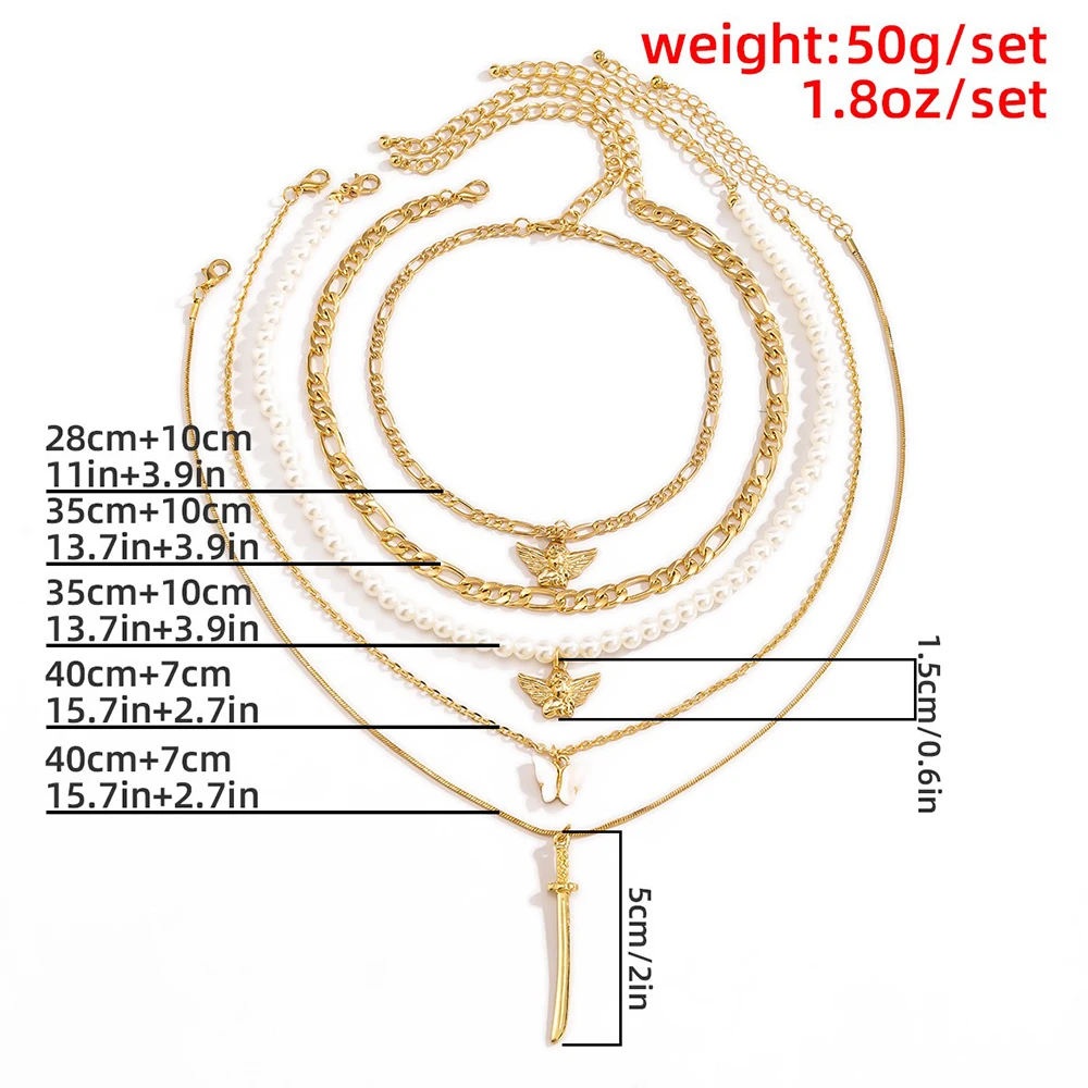 2021 Новое Женское многослойное жемчужное ожерелье в стиле ретро с двойной