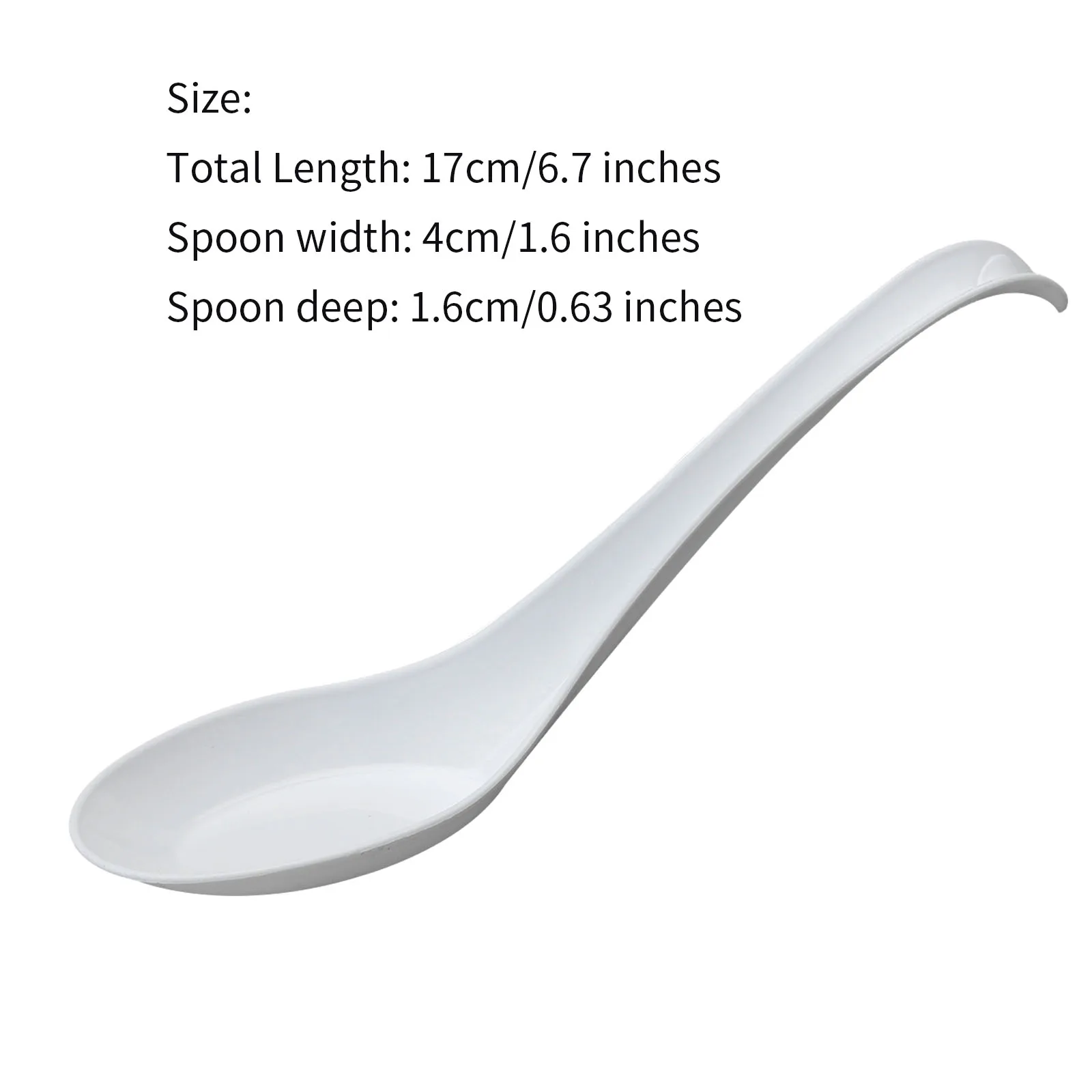 100 ПК ложки с длинной ручкой крюк Пластик комплект антипригарным суповая ложка