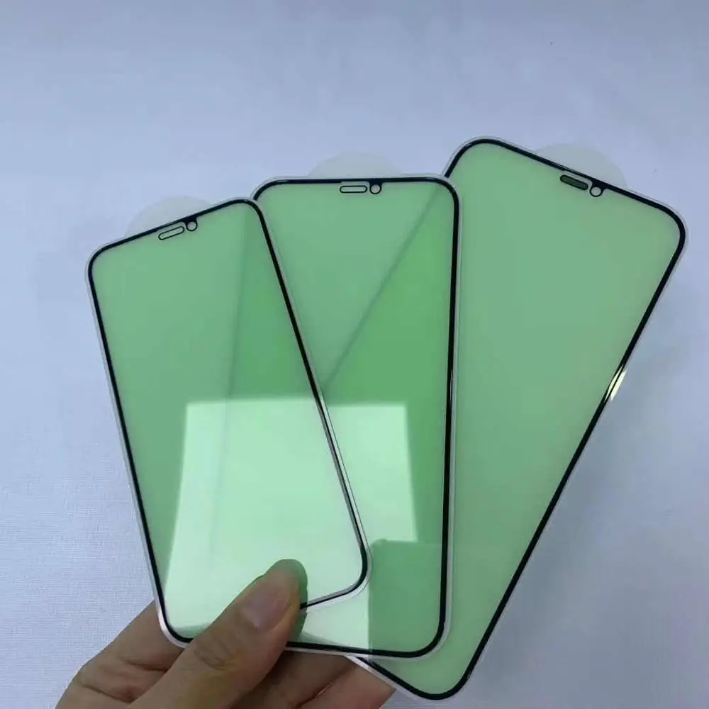 

Protect Eyes Green Film Tempered Glass for 11 Pro Max 11Pro XR XS Max 8 7 Plus Glss Screen protectors