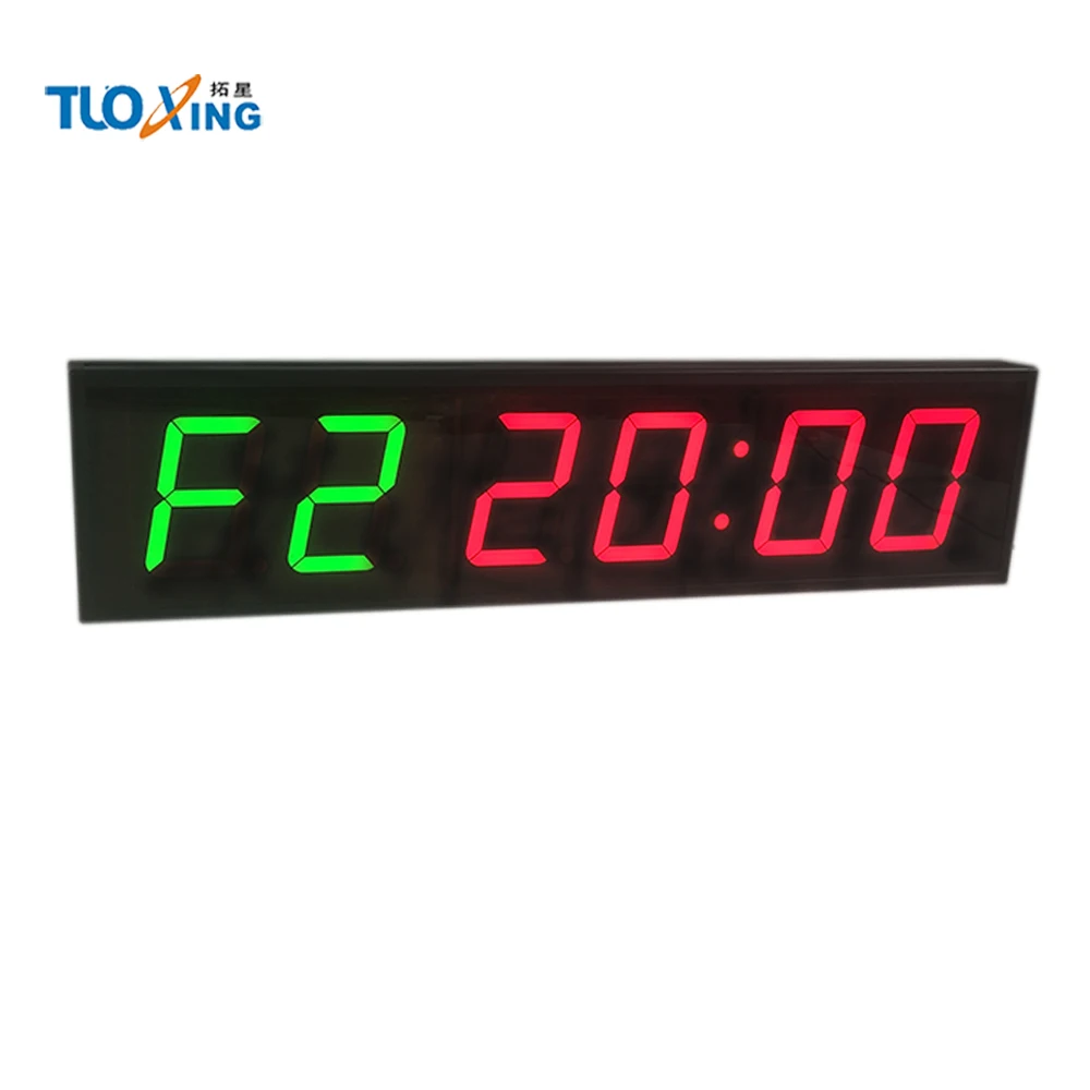 Большие настенные светодиодные часы 4 дюйма программируемый интервал времени |