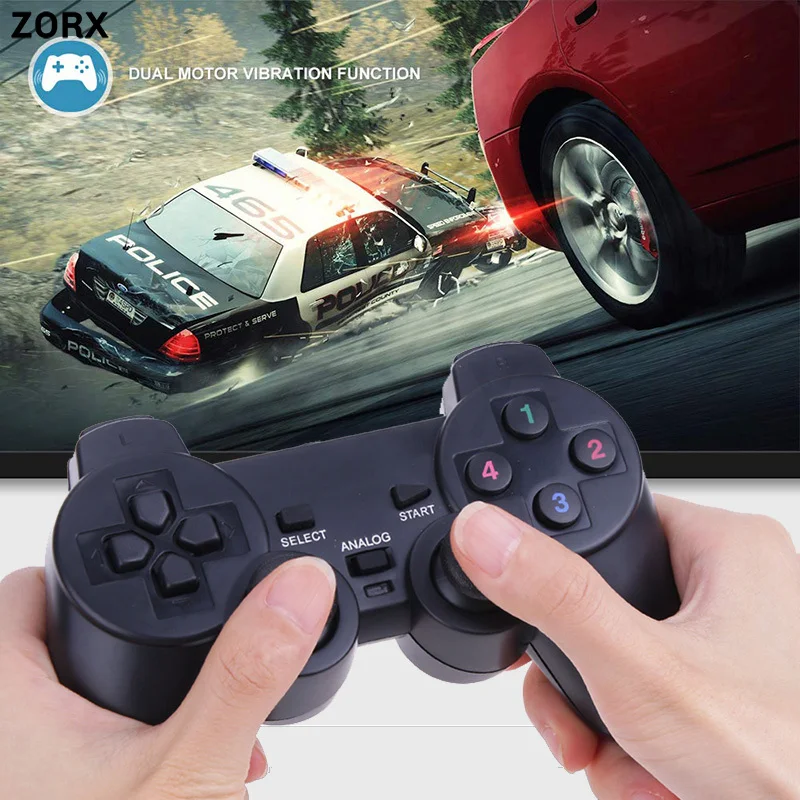 Игровой USB-контроллер с двойной вибрацией джойстик для ПК ноутбука геймпад WinXP/Win7