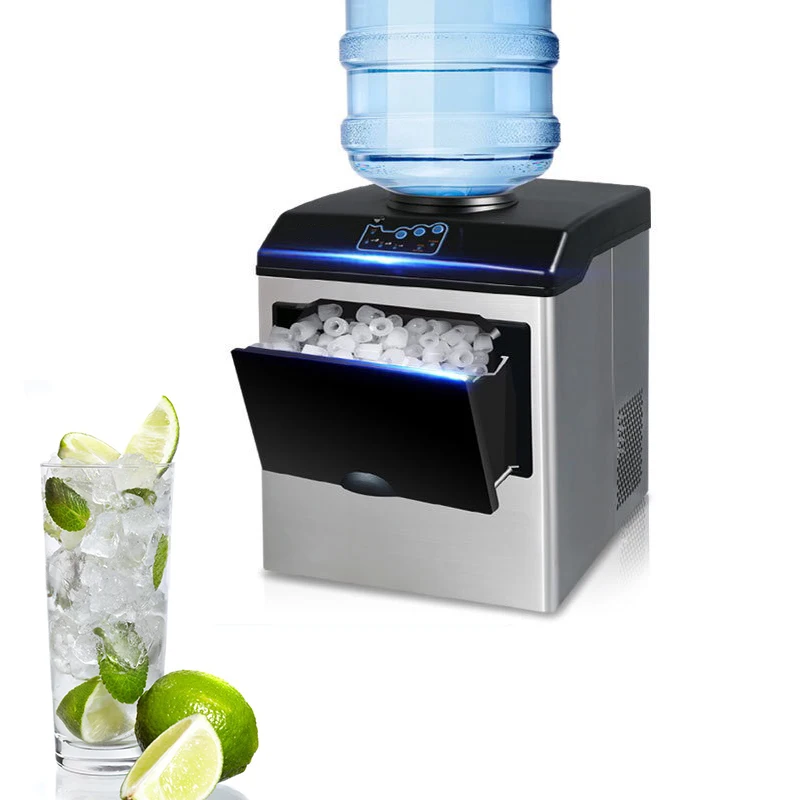 

220V Ice Maker Automatic Ice Cube Making Machine Electric Bullet Round Ice Make Machine For Coffee Bar Teamilk Shop