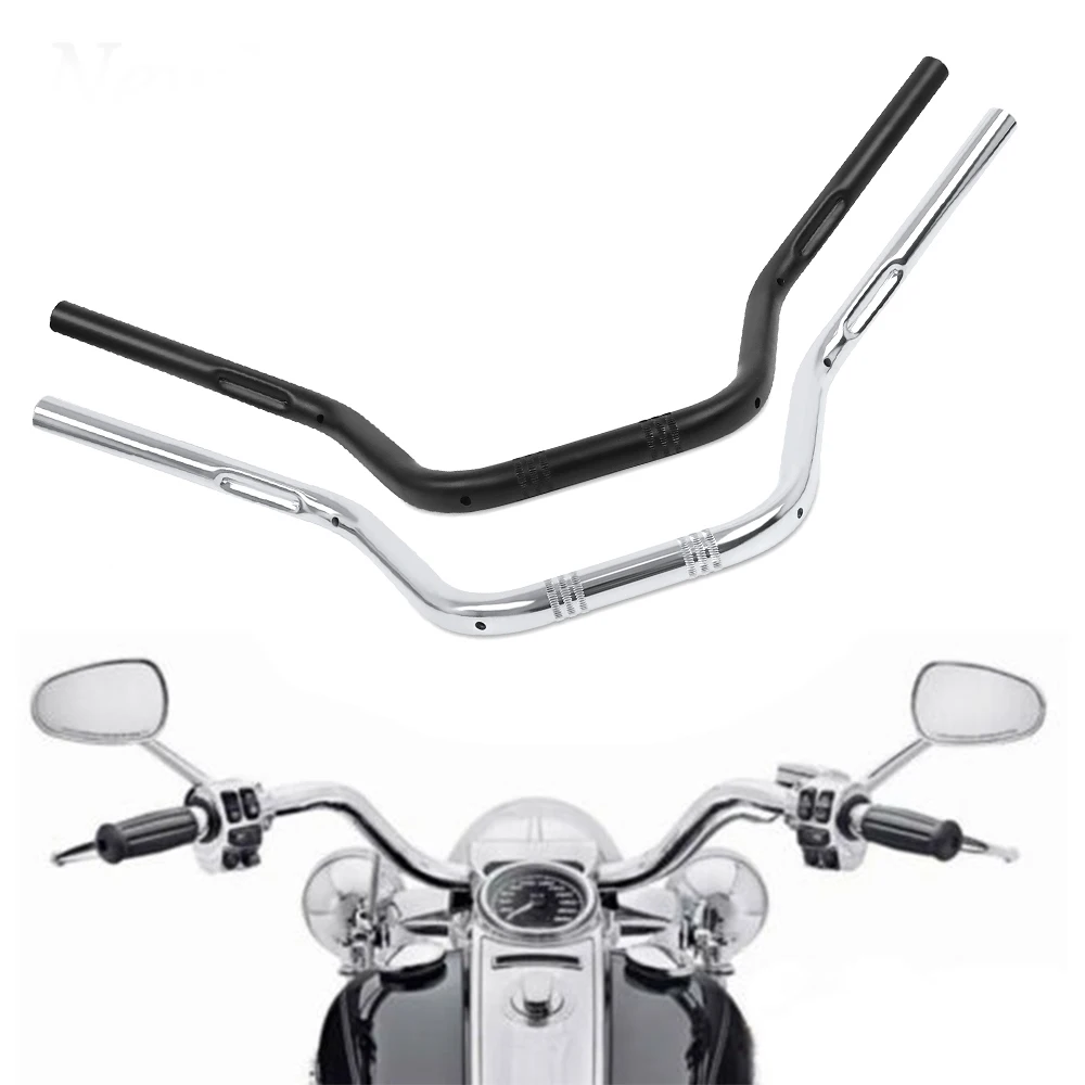 

1" 25MM Drag Bars Handle Bar Handlebar Compatible With Harley Softail Sportster 48 Davidison XL883 XL1200 XL 1200 All Years