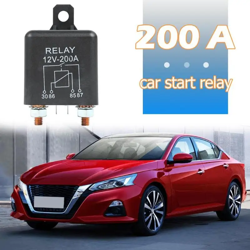 DC 12V 200A Heavy Duty Split Charge/Winch Relay 4 Pin for Car Van Boat Marine 2.4W Long-term and 4.8W Intermittent Work New | Автомобили и