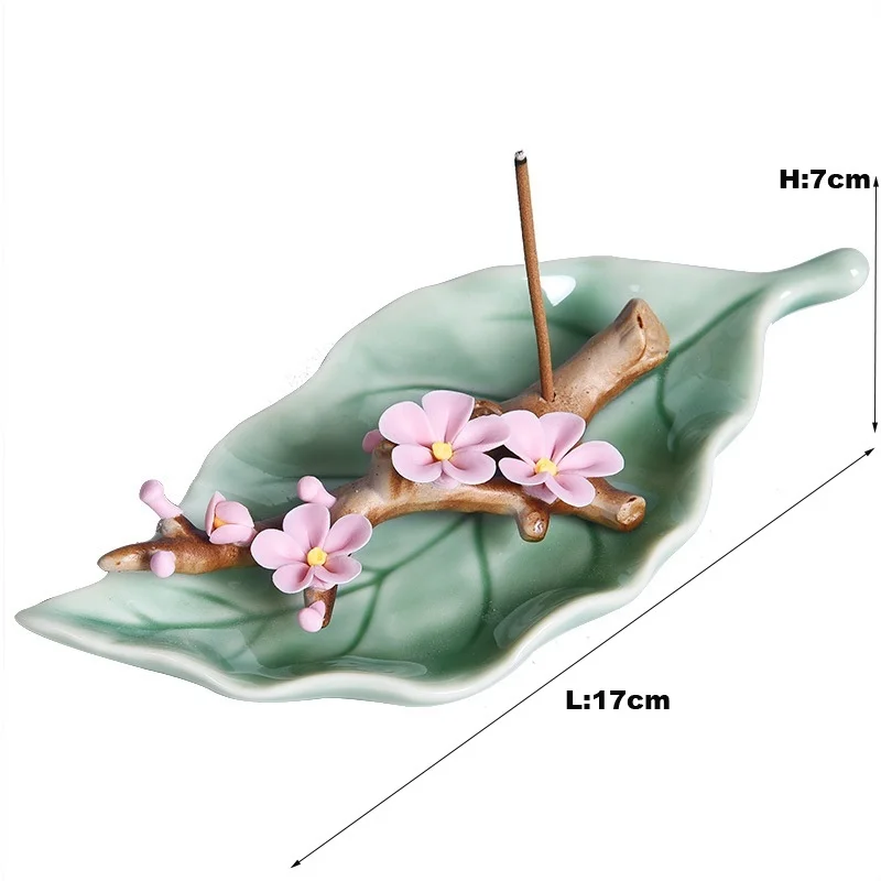 Ручной работы креативная домашняя мебель керамические листья персиковые цветы