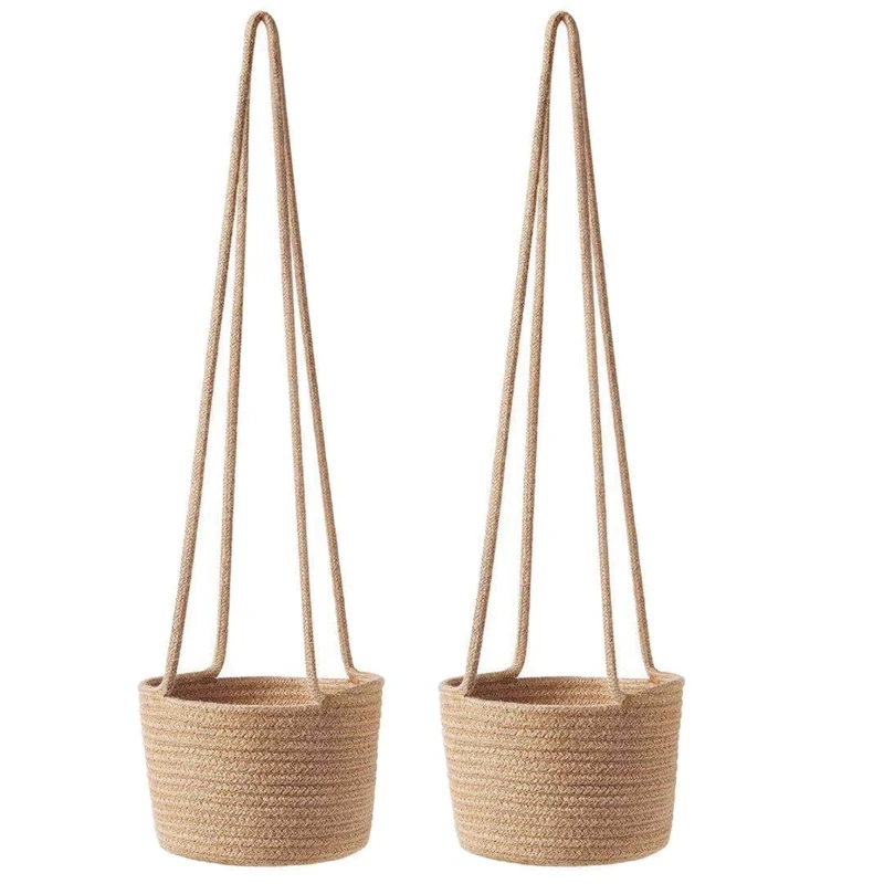 2 шт./упаковка подвесная плетеная корзина для растений | Дом и сад