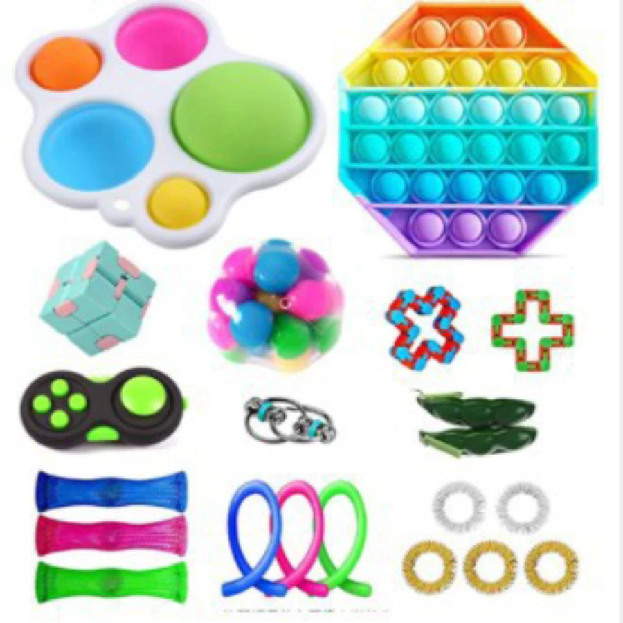 

Игрушка-антистресс, фиджет-брелок с цепочкой, для взрослых, для работы, снятия стресса, сенсорная головоломка, игрушка для детей, подарок