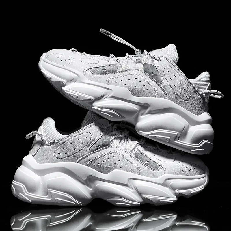 

Ventilation Trend Wear-resisting Thick Bottom Antiskid Luxury Brand Sneakers Men's 2021 Personality Man Shoes Designer Handmade