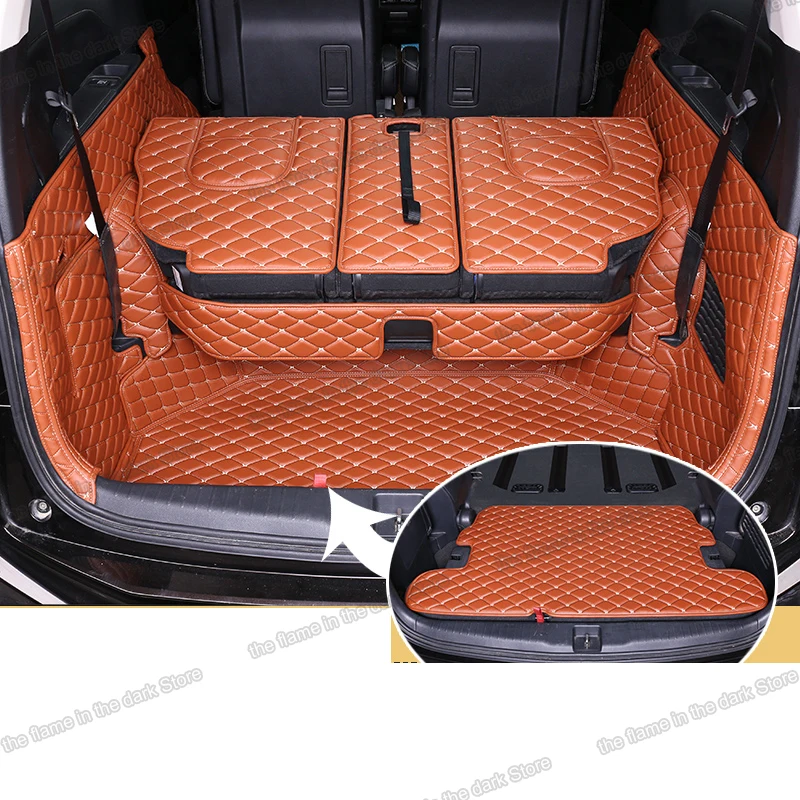 Коврик для багажника из волоконной кожи Lsrtw2017 подкладка груза Honda Odyssey 2015 2016 2017 2018