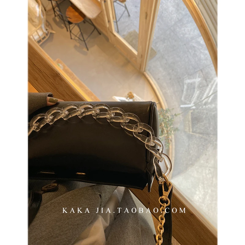 

Luxury Chain Women Handbag Solid color Square Tote bag High quality PU Leather Women's Designer Handbag Vintage Shoulder Bag