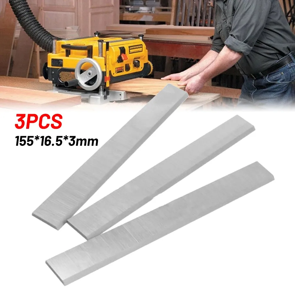 

0.673\\\\\\\" Width Planer Blade 155*16.5*3mm 3pc 3pcs 6-1/8\\\\\\\" Length High Quality