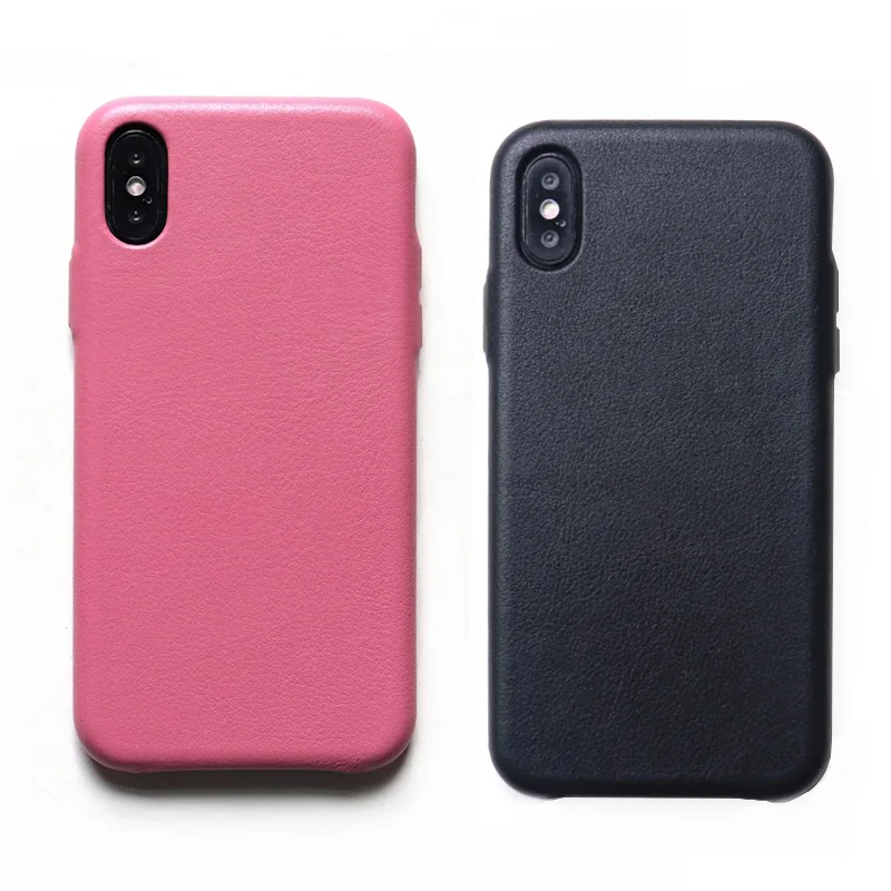 Роскошный чехол для телефона из натуральной кожи наппа iPhone X 7/8 Plus тонкая задняя