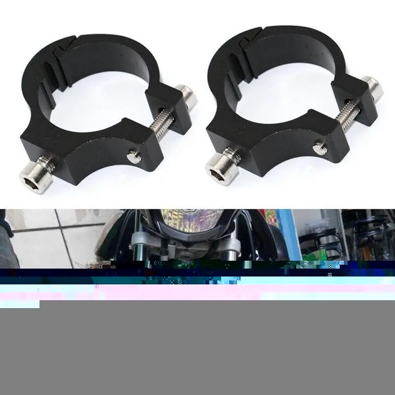 

2021 New Bike Handlebar Fork Tube Clamp Bracket External Bracket Headlamp Extension Unviersal Headlight Q1S6
