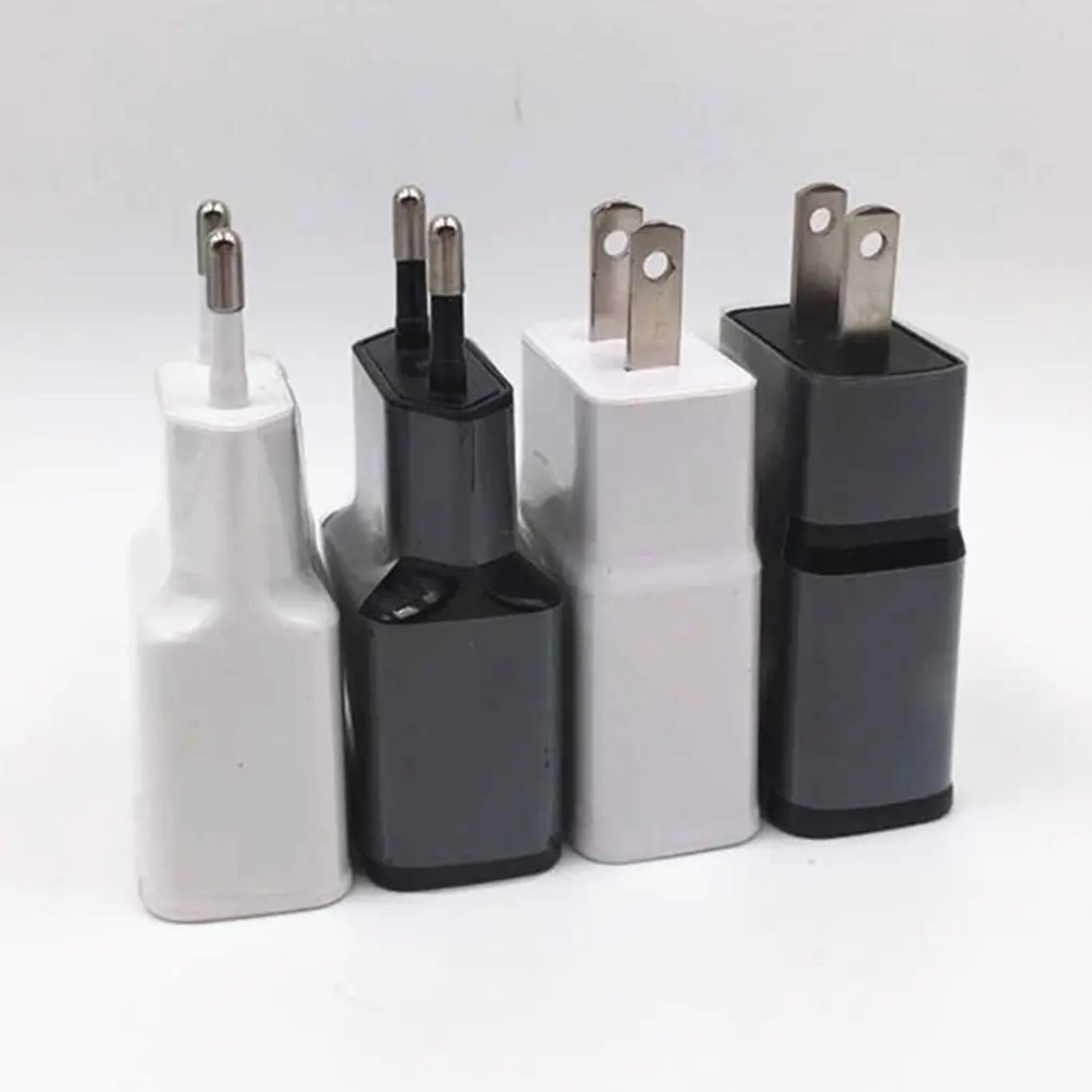 

Dual USB Charger 2a Fast Charging Travel EU Plug Adapter portable Wall charger Mobile Phone cable For iphone Samsung