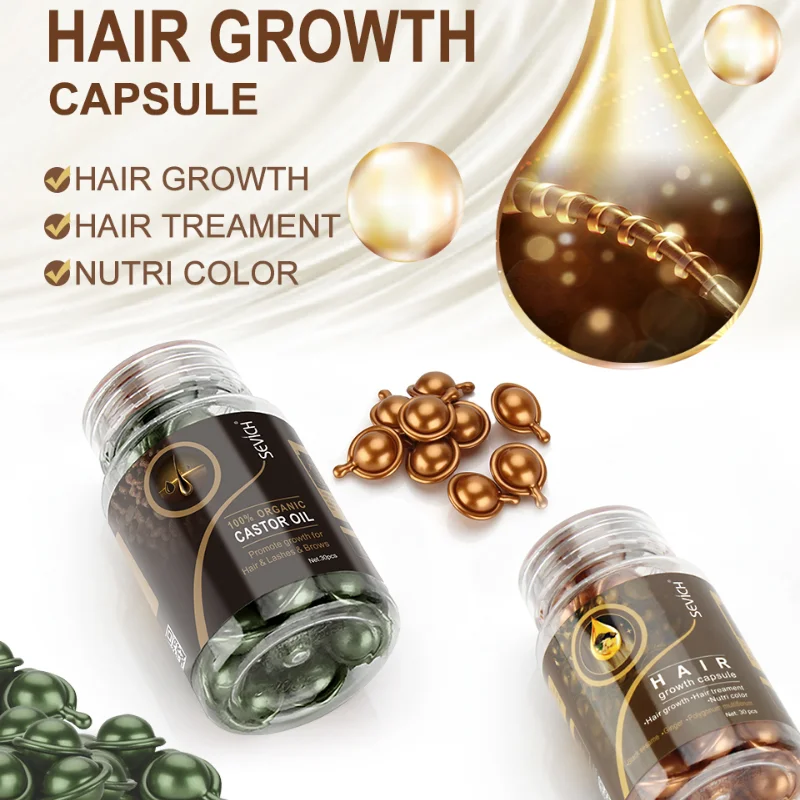New Hair Loss Nourishing Serum Vitamin Capsule Ginger Silky Repair Damage Anti Treatment Damaged |