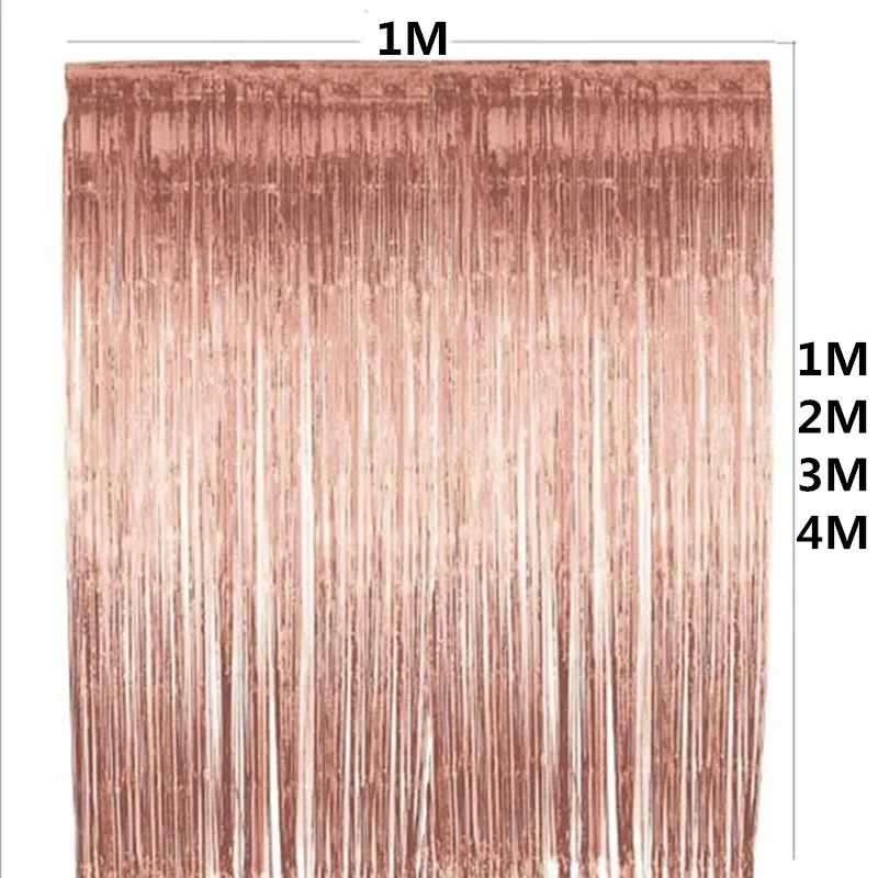 Шелковый фоновый занавес с кисточками золотой/серебристый 1/2/3/4 м
