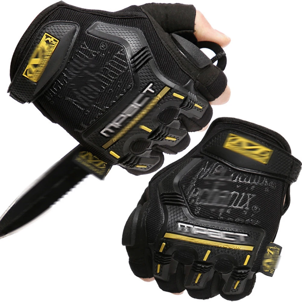 

Outdoor Tactical Fingerless Gloves Military Army Shooting Hiking Hunting Climbing Cycling Gym Riding Airsoft Half Finger Gloves