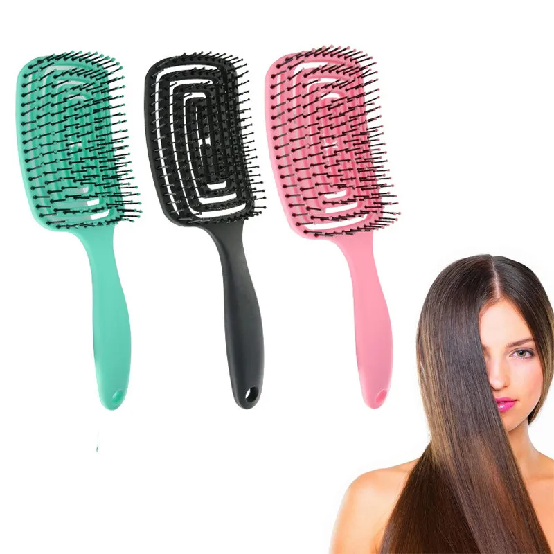 Hair Detangling Comb Anti-Static Scalp Massage Wet Dry Combs For Women Professional Salon Home Use Hairdressing Brush | Красота и